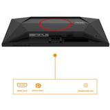 AOC - G4 24G4HRE - Computer Monitor - Zwart - Rood - 60,5 cm - 1920 x 1080 Pixels - Full HD - LED