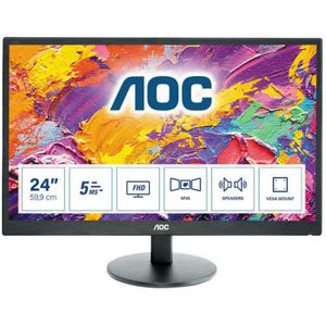 AOC M2470SWH LCD-monitor Energielabel F (A - G) 59.9 cm (23.6 inch) 1920 x 1080 Pixel 16:9 5 ms Hoofdtelefoonaansluiting MVA LCD