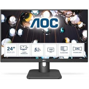 AOC E1 24E1Q computer monitor 60,5 cm (23.8") 1920 x 1080 Pixels Full HD LED Zwart