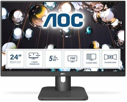 AOC E1 24E1Q computer monitor 60,5 cm (23.8") 1920 x 1080 Pixels Full HD LED Zwart
