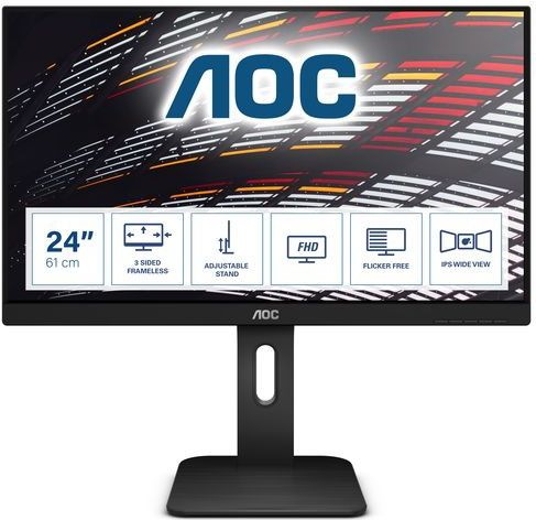 AOC P1 X24P1 computer monitor 61 cm (24") 1920 x 1200 Pixels WUXGA LED Zwart