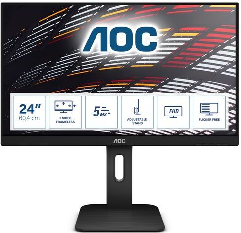 AOC P1 24P1 computer monitor 60,5 cm (23.8") 1920 x 1080 Pixels Full HD LED Zwart