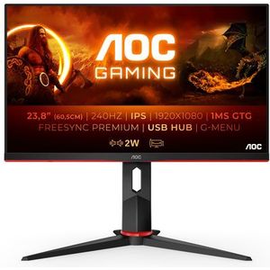 AOC - 24G2ZU - Monitor - Zwart - 240Hz - 0,5ms Reactietijd