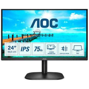 AOC 24B2XDA LED-monitor Energielabel E (A - G) 61 cm (24 inch) 1920 x 1080 Pixel 16:9 4 ms HDMI, DVI, VGA, Audio-Line-in, Hoofdtelefoonaansluiting IPS LED