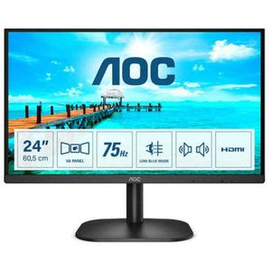 AOC 24B2XDAM LED-monitor Energielabel E (A - G) 60.5 cm (23.8 inch) 1920 x 1080 Pixel 16:9 4 ms VGA, HDMI, DVI, Hoofdtelefoon (3.5 mm jackplug) VA LCD