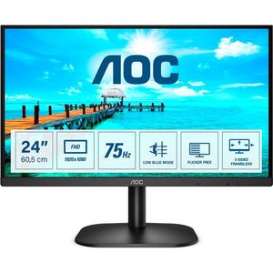 AOC B2 24B2XDM computer monitor 60,5 cm (23.8 inch) 1920 x 1080 Pixels Full HD LCD Zwart