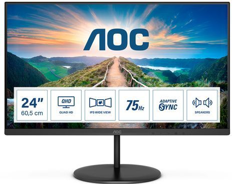 AOC Q24V4EA - QHD IPS Monitor - 24 Inch