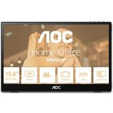 AOC T2 16T3EA computer monitor 39,6 cm (15.6") 1920 x 1080 Pixels Full HD Zwart