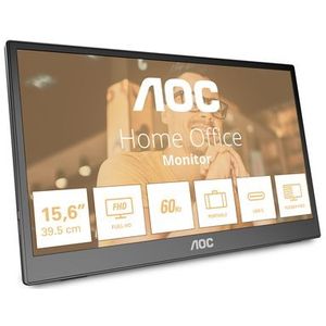 AOC T2 16T3EA computer monitor 39,6 cm (15.6") 1920 x 1080 Pixels Full HD Zwart