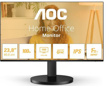 AOC 24B3HA2 - Full HD IPS Monitor - 100hz - 1ms - Speakers - Randloos Design - 24 inch