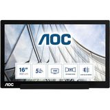 AOC I1601FWUX - Full HD IPS Monitor - 15.6 Inch - USB-C
