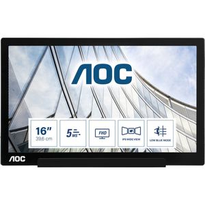 AOC I1601FWUX - Full HD IPS Monitor - 15.6 Inch - USB-C
