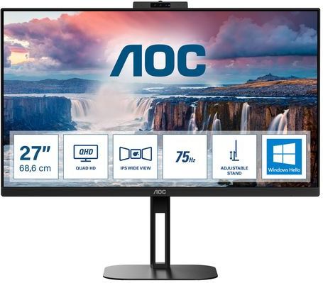 AOC - Q27V5CW - Ledmonitor - Zwart - 27 Inch - QHD Resolutie