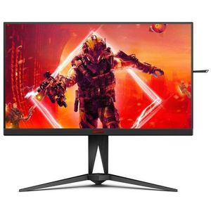 AOC AGON AG275QZN - 27 inch QHD gaming-monitor, FreeSync Premium, 0,5 ms, 240 Hz (2560 x 1440, DisplayPort, HDMI, USB-hub) zwart/rood