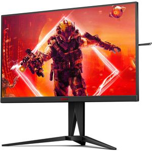 AOC AGON AG275QXN - AG5 Series - LED-monitor - spelen - 27"" - 2560 x 1440 QHD @ 165 Hz - VA - 400 cd/m² - 3000:1 - DisplayHDR 400 - 1 ms - 2xHDMI, 2xDisplayPort - zwart, rood