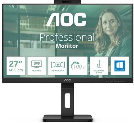 AOC Q27P3CW - Beeldscherm - Zwart - 27 inch - Quad HD - LED