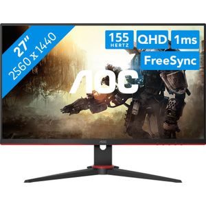 AOC GAMING Q27G2E/BK 27  Quad HD 155Hz VA Monitor