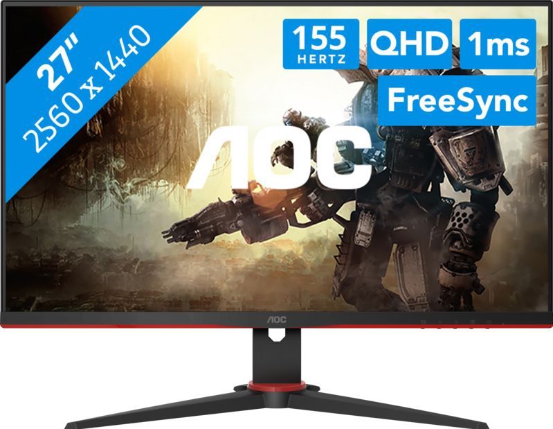 27" AOC Q27G2E - 2560x1440 (QHD) - 155Hz - VA