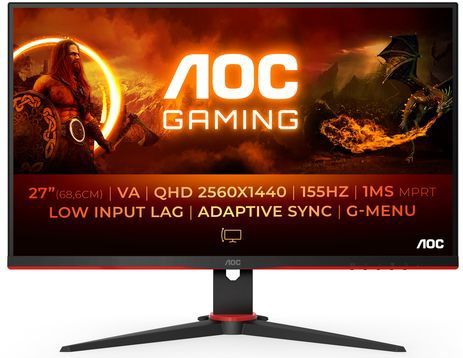 AOC Q27G2E QHD Gaming Monitor 144hz 155HzInch