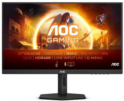 AOC Q27G4X - QHD Fast IPS Gaming Monitor - 180hz - Verstelbaar - 27 inch
