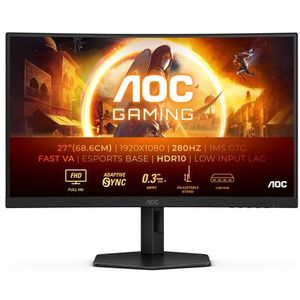 AOC - C27G4ZXU - Full HD Curved Monitor - Ergonomisch - 280Hz - 27 inch