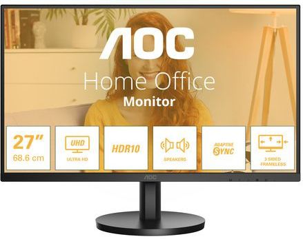 AOC - U27B3A - 4K IPS Monitor - 27 inch - Speakers