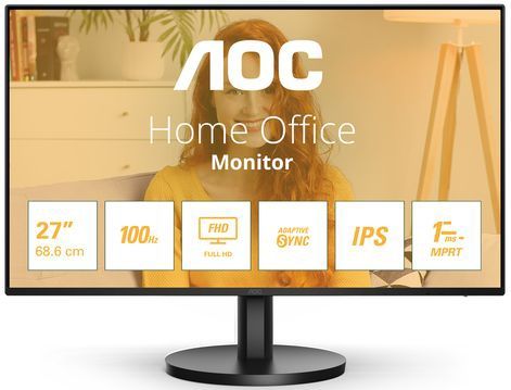 Aoc - 27B3HA2 - 27 Inch FHD IPS Monitor - Zwart - 144Hz