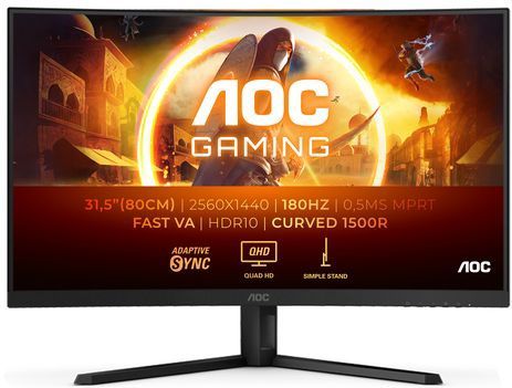 CQ32G4VE - 32 Inch Curved Monitor - QHD - 2560x1440 - 180Hz - HDR10