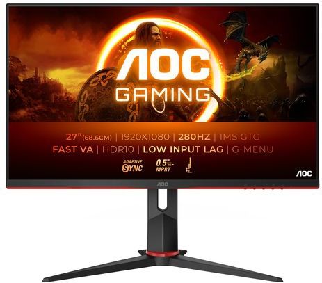 AOC - 27G2ZN3/BK - Monitor - Rood, Zwart - VA-paneel