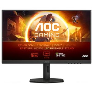 AOC - Q27G4XF - QHD Gaming Monitor - Zwart - 27 Inch - 180Hz