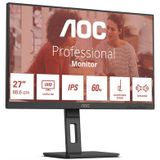AOC - E3 U27E3UF - Monitor - Zwart - 27 Inch - 3840 x 2160 Pixels - 4K Ultra HD