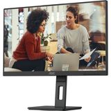 AOC U27E3UF - 27 Zoll Ultra HD Monitor, höhenverstellbar, Lautsprecher, Adaptive Sync (3840x2160,60 Hz, 1x DisplayPort 1.2, 2X HDMI 2.0, USB-Hub) schwarz