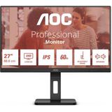 AOC - E3 U27E3UF - Monitor - Zwart - 27 Inch - 3840 x 2160 Pixels - 4K Ultra HD