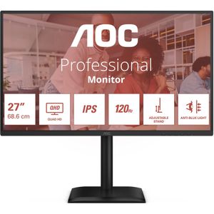 AOC - Q27E4U - QHD Monitor - 27 inch - 120 Hz - Ergonomisch