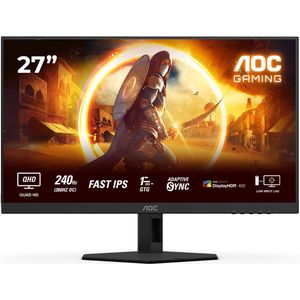 AOC G4 Q27G4ZR - QHD Gaming Monitor - 27 inch - 240Hz - 260hz OC - USB-hub - 27 inch