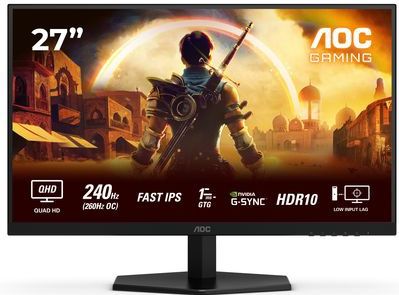 AOC - Q27G42ZE - Monitor - Zwart - 27 Inch - Quad HD - 240 Hz