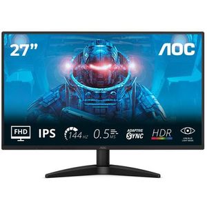 AOC 27B36X - Gaming Monitor - 27 inch - 144 Hertz - 0,5ms Reactietijd - IPS Paneel - HDR10 Ondersteuning