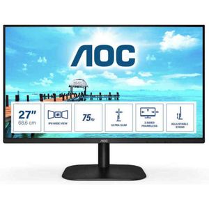AOC 27B2H - 27 inch FHD-monitor (1920x1080, 75 Hz, VGA, HDMI) zwart