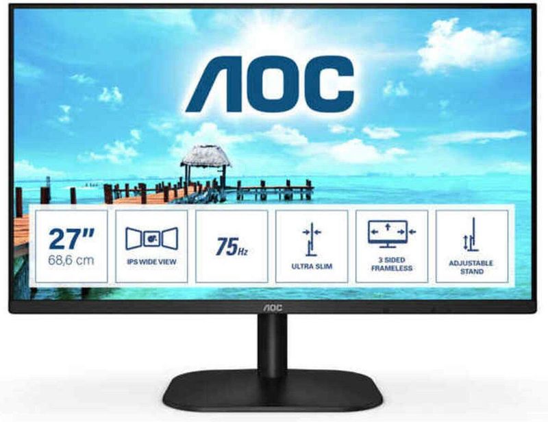 AOC 27B2H - Full HD - IPS Monitor - 27 Inch - Kaderloos Ontwerp