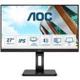 AOC - 27P2Q - Monitor - Zwart - 27 Inch - IPS - Full HD