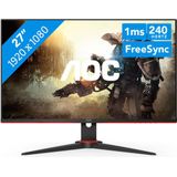AOC C27G2ZE - Full HD Curved Gaming Monitor - 240hz - 27 Inch