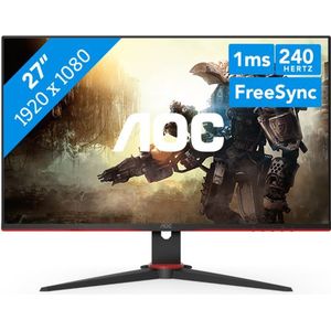 AOC C27G2ZE - Full HD Curved Gaming Monitor - 240hz - 27 Inch