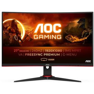 AOC C27G2ZE - Full HD Curved Gaming Monitor - 240hz - 27 Inch