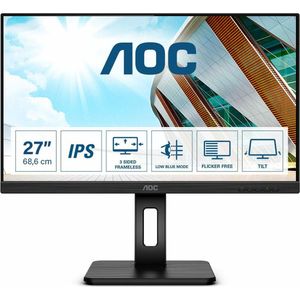 AOC Q27P2Q LCD-monitor Energielabel F (A - G) 68.6 cm (27 inch) 2560 x 1440 Pixel 16:9 4 ms Hoofdtelefoonaansluiting, Audio-Line-in IPS LED