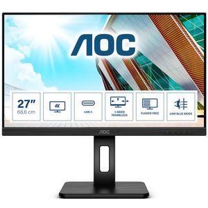 AOC U27P2CA computer monitor 68,6 cm (27) 3840 x 2160 Pixels 4K Ultra HD LED Zwart