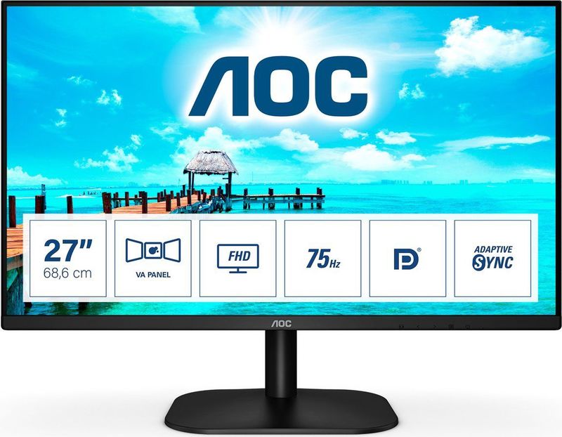 AOC B2 27B2QAM LED display 68,6 cm (27") 1920 x 1080 Pixels Full HD Zwart