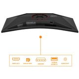 AOC G4 CU34G4Z computer monitor 86,4 cm (34") 3440 x 1440 Pixels Wide Quad HD LED Zwart, Rood