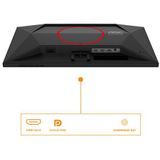 AOC G4 25G4SRE computer monitor 62,2 cm (24.5") 1920 x 1080 Pixels Full HD LED Zwart, Rood