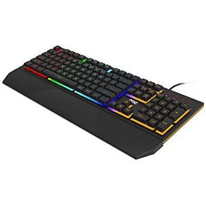 AOC GK200 Gaming-toetsenbord, pc-toetsenbord met Franse lay-out, 25 anti-ghosting-toetsen, N-Key Rollover met 25 toetsen en 1,8 m kabel