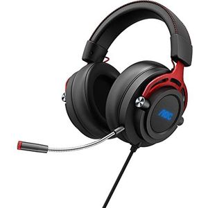 AOC GH300 (Bedraad), Gaming headset, Rood, Zwart